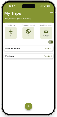 Phone mockup detailed view screen